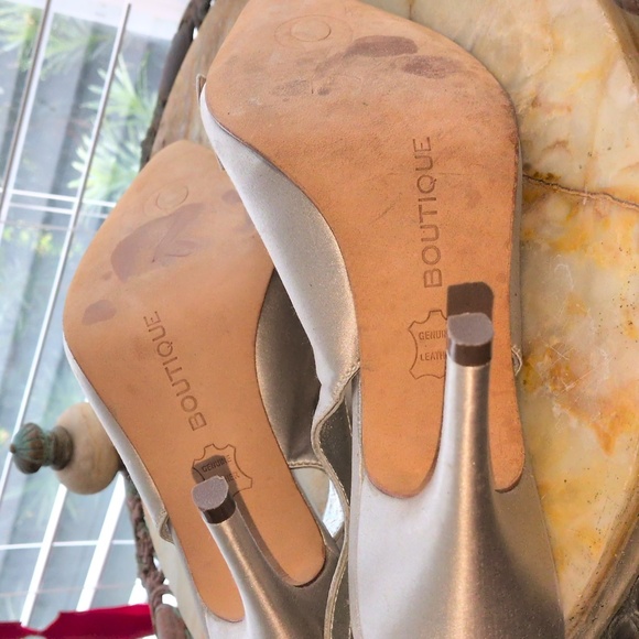 Boutique 9 Gray Slingback Heels Size 8M - Picture 5 of 5